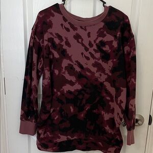 Isabel Maternity by Ingrid & Isabel Maroon Crewneck Sweatshirt